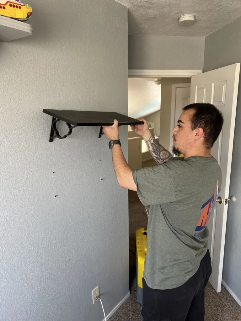 Room rebuilt by M&M Restoration's licensed general contractor team after fire damage in Las Vegas